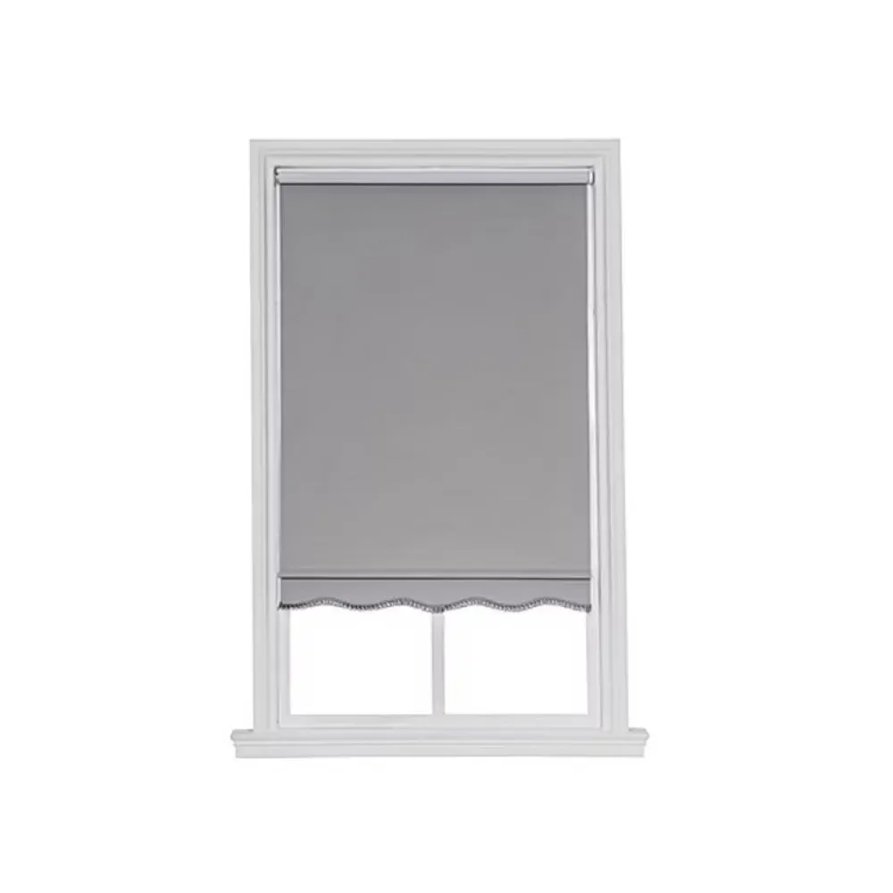 24.8x64 Charlotte Cut To Width Cordless Blackout Roller Shade Gauntlet Gray